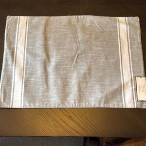 Threshold Gray and White Placemat